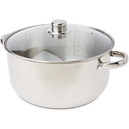 Crealys 502386 garnek do gotowania, stal nierdzewna, ze