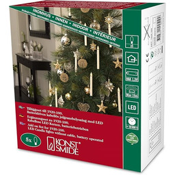 Konstsmide 1925-100 LED oświetlenie choinkowe 5 świec drzewnych/dodatek
