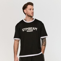 GymBeam T-shirt Varsity Oversized Black