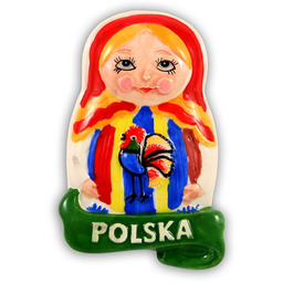 Magnes ceramiczny Polska Matrioszka