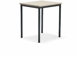 Biurko BORÅS PLUS, 700x600x760 mm, popielaty laminat, antracyt