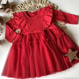 MAMATTI sukienka dziecięca czerwona 23SF01