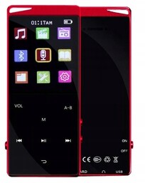 Odtwarzacz MP4 z Bluetooth 8GB Czerwony