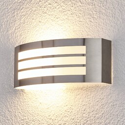 Kinkiet zewnętrzny Raja Lindby, aluminiowy / szary /