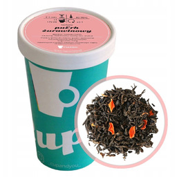 Herbata czerwona pu-erh ŻURAWINOWY premium sypana marchewka czarny