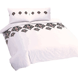 Matex Pościel bawełniana 160x200 parzenica biała czarna góralska