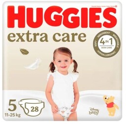 HUGGIES Extra Care Jumbo 5 (11-25kg) Pieluchy, 28szt.