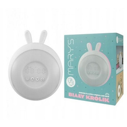 Budzik lampka nocna Led Rgb różowy królik