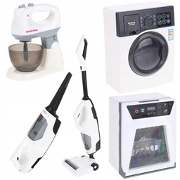 Komplet Sprzętów Domowych Agd 4w1 Odkurzacz Pralka Zmywarka