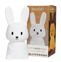 InnoGio Lampka silikonowa nocna Rabbit Maxi 30 cm