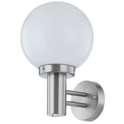Lindby - Nada Ścienna Lampa Ogrodowa Stainless Steel