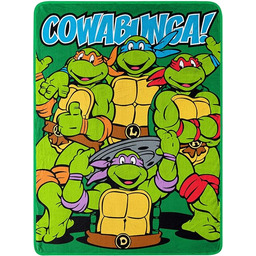 Nickelodeon ''Teenage Mutant Ninja Turtles, koc polarowy "Cowabunga
