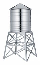 Alessi WATER TOWER Stalowy Pojemnik z Pokrywką /