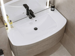 Umywalka 54,3x99,6cm nablatowa z lanego marmuru DEA 1000