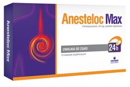 Anesteloc Max 20 mg, Tabletki dojelitowe