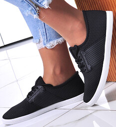 Wsuwane damskie buty sportowe czarne