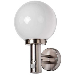 Lindby - Nada Ścienna Lampa Ogrodowa w/Sensor Stainless