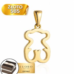 ZAWIESZKA ZŁOTA 585 14K MIŚ KLASYCZNA DELIKATNA 1,4