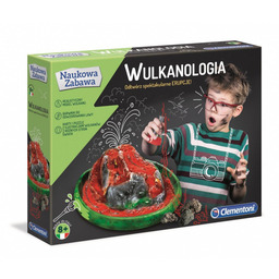 CLEMENTONI WULKANOLOGIA stwórz model 3D Wulkanu Doświadczenia EKSPERYMENT