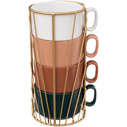 Secret De Gourmet Zestaw 4 ceramicznych filiżanek