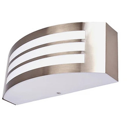 Lindby - Raja Striped Ścienna Lampa Ogrodowa Stainless