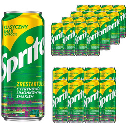 Sprite Napój gazowany 330 ml x 24 sztuk