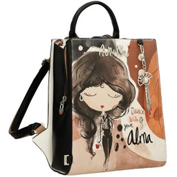 Anekke Alma plecak prostokątny z dziewczynką