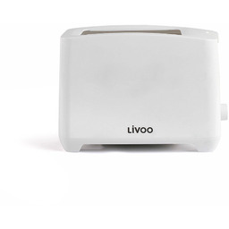 Prosty toster na 2 miejsca Biały LIVOO