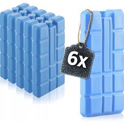 WKŁADY CHŁODZĄCE 6 SZTUK 15X8X2CM 200G LODÓWKI TORBY