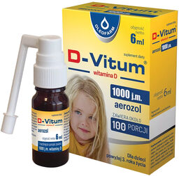 D-Vitum 1000 j.m., witamina D dla dzieci