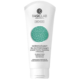BasicLab Micellis normalizujący żel oczyszczający do skóry tłustej