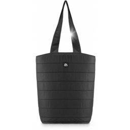 Torebka damska na ramie pikowana czarna pojemna torba