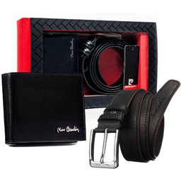 Zestaw portfel i pasek do spodni Pierre Cardin