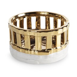 Eurofirany Misa ceramiczna Maela 20x29x11 biała złota 01