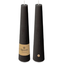Spaas świeca prążkowana 25h - czarna