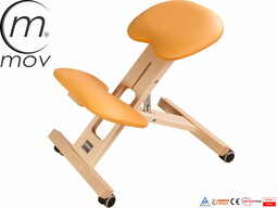 Krzesło ergonomiczne, klękosiad ERGO-OFFICE - podstawa buk, siedzisko