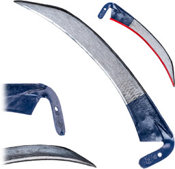 Kosa ogrodowa metalowa Civita 60 cm, niebieska