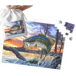 Puzzle Tradycyjne - Ryby Wędkowanie Dla Fana Wędkowania