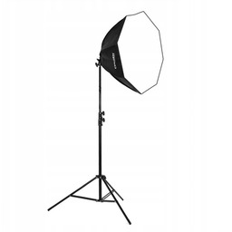 Lampa do zdjęć softbox Mocna Żarówka 125W statyw