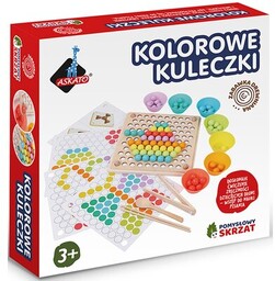 ASKATO Zabawka edukacyjna Pomysłowy skrzat Kolorowe kuleczki 117157