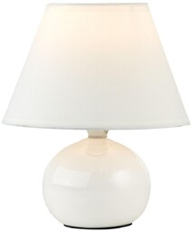 Brilliant Kulista lampka nocna Primo 61047/05 z abażurem