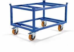 Bezpieczny wózek paletowy FRAME, 500 kg, koła PU