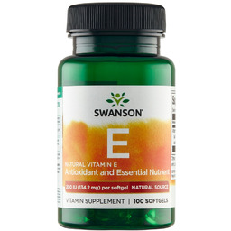 Swanson Witamina E Naturalna 200IU 100kaps