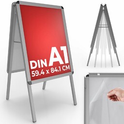 POTYKACZ STOJAK REKLAMOWY DWUSTRONNY FORMAT DIN A1 +