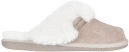KAPCIE DAMSKIE CASHMERE BEŻOWO-BIAŁE