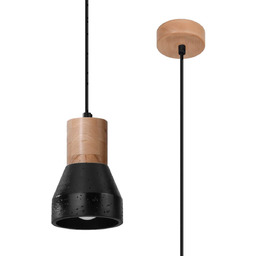 Sollux Wisząca lampa loftowa SL.0963 do jadalni czarna