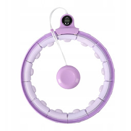 FH02 Violet Hula Hop Z Obciążnikiem Licznik Masaż