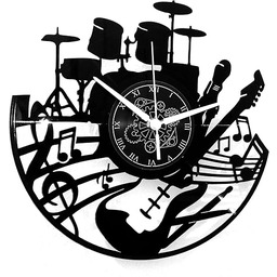 Instant Karma Clocks Zegar ścienny z winylu vintage,