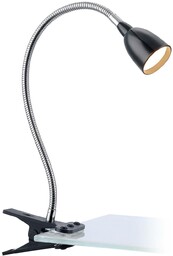 Markslöjd Lampa z klipsem LED Tulip, czarna