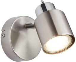Brilliant Lampa ścienna Andres 74510/77 nad łóżko nikiel